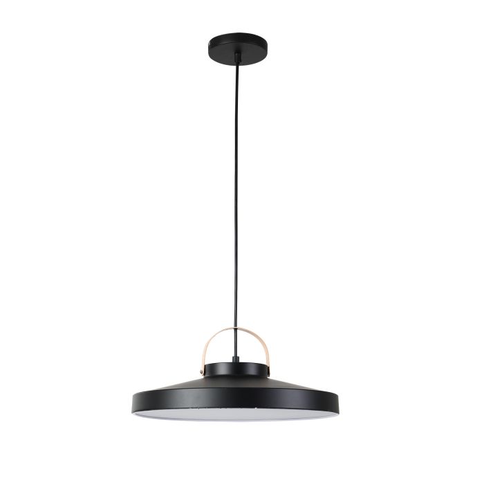 Hanglamp LED Modern Zwart Rond Middel 31 cm - Scaldare Grado