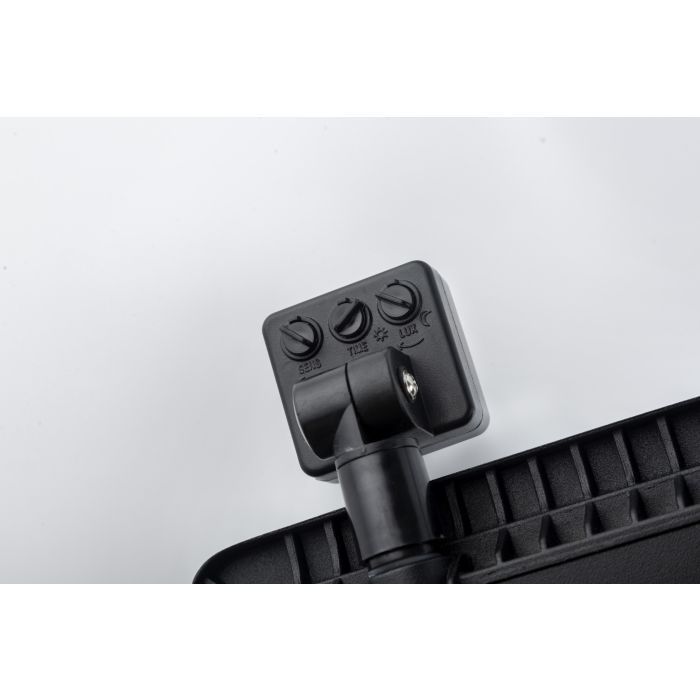 LED Bouwlamp Zwart met Sensor 50W - 3000K - IP66 - Crius