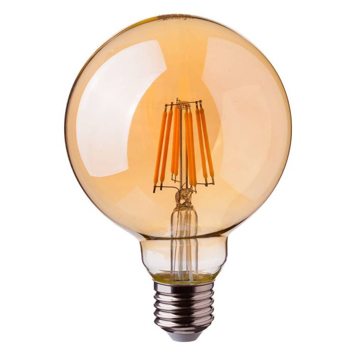 Crius LED Filament G125 E27 8W 827 Amber Dimbaar