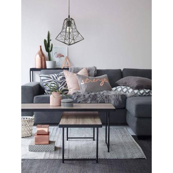 Scandinavische Hanglamp Diamant Zwart  Scaldare Nesso