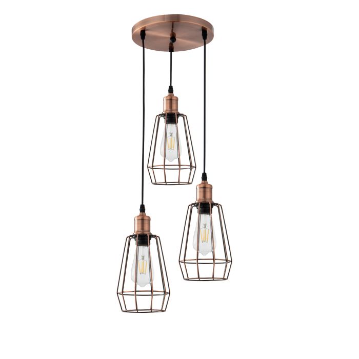 Moderne Drielichts Hanglamp 14 cm - Scaldare Avella