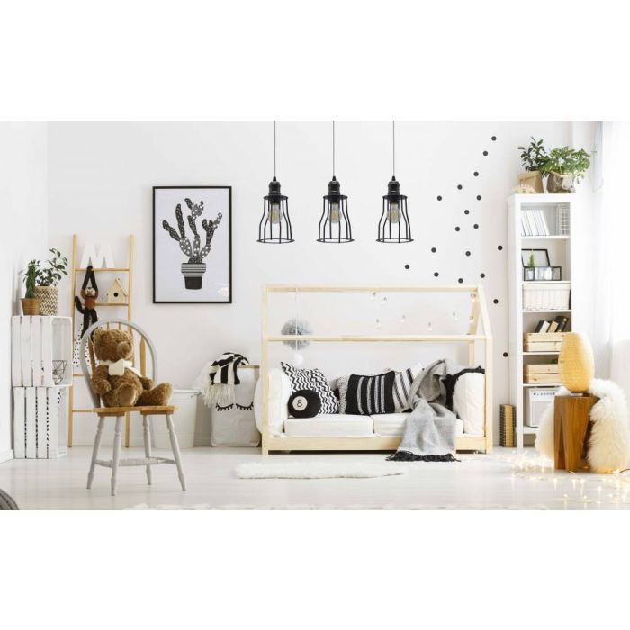 Scandinavische Draadhanglamp Zwart - Scaldare Novi