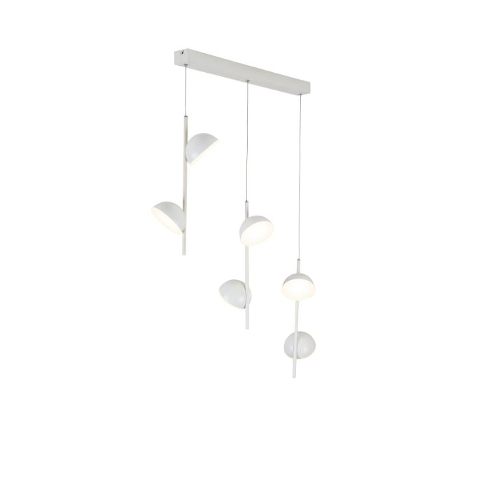 Hanglamp LED Modern Wit Rond 6 Lichtpunten - Scaldare Galbiate