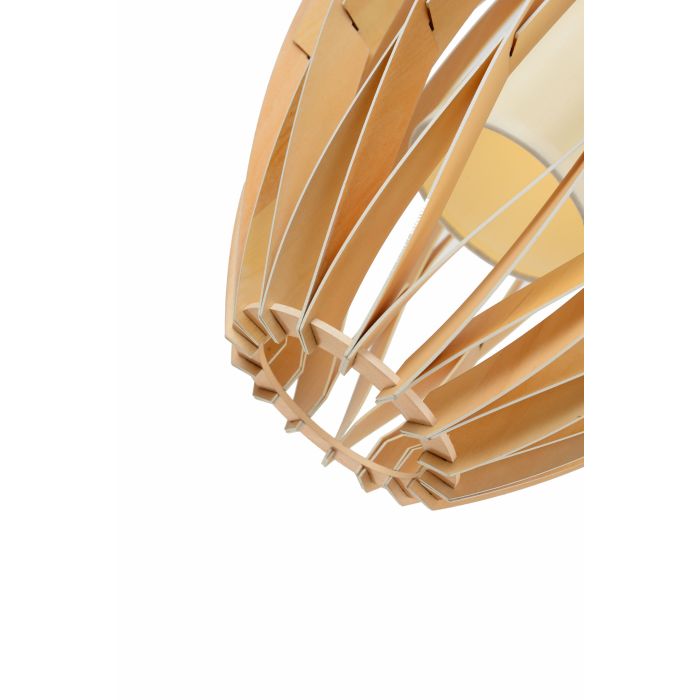Hanglamp Hout Ovaal Houtkleur 29 cm - Madera Encina