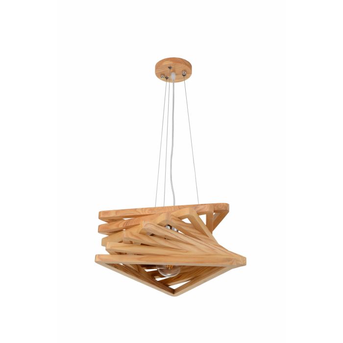 Hanglamp Hout Houtkleur 43 cm - Madera Pendula