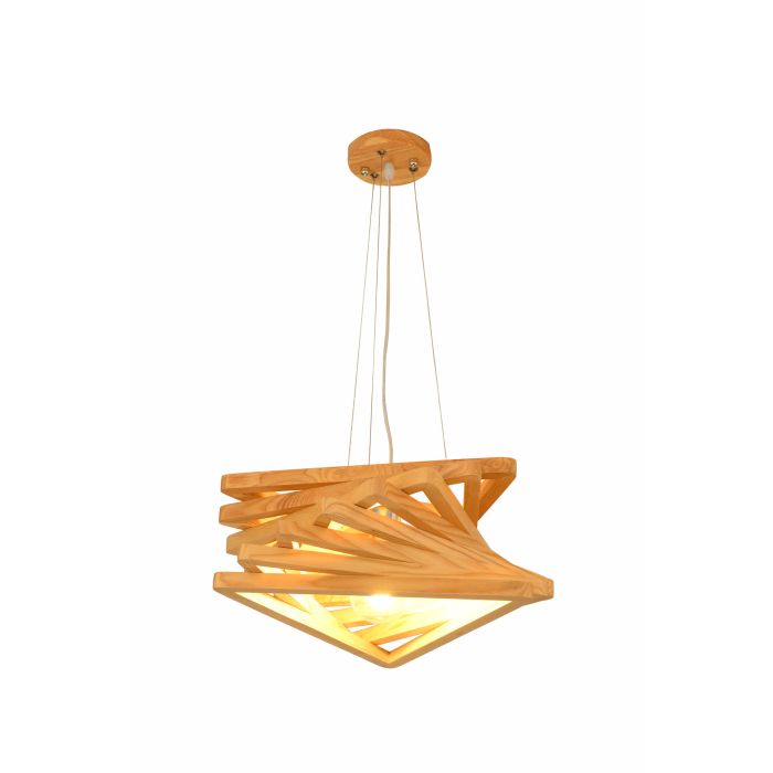Hanglamp Hout Houtkleur 43 cm - Madera Pendula