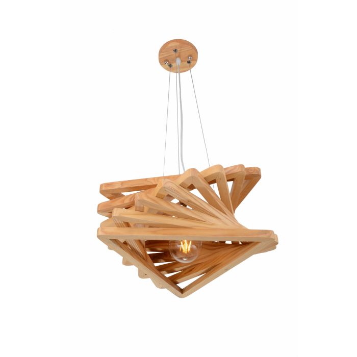 Hanglamp Hout Houtkleur 43 cm - Madera Pendula