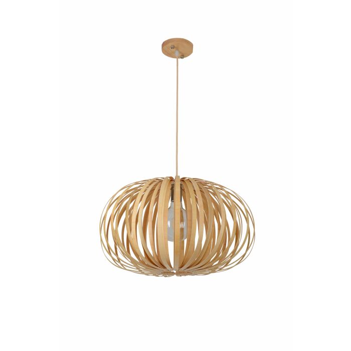 Hanglamp Hout Rond Houtkleur 53 cm - Madera Sabina
