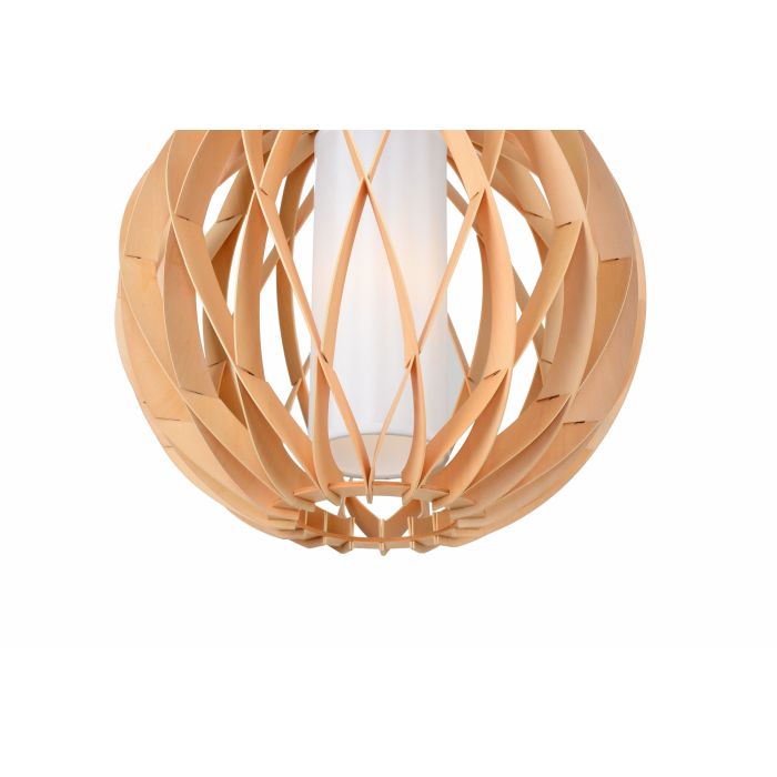 Hanglamp Hout Rond Houtkleur 40 cm - Madera Alcornoque