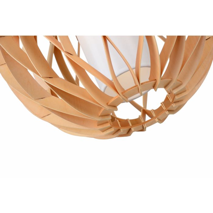 Hanglamp Hout Rond Houtkleur 40 cm - Madera Alcornoque