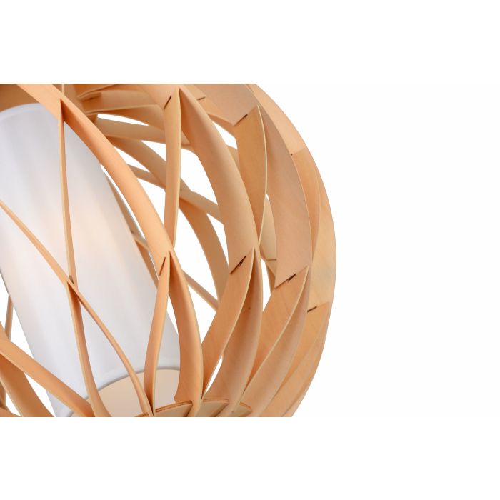Hanglamp Hout Rond Houtkleur 40 cm - Madera Alcornoque