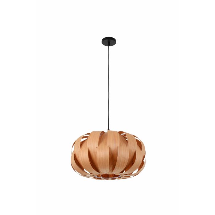 Hanglamp Hout Rond Houtkleur 45 cm - Madera Almez