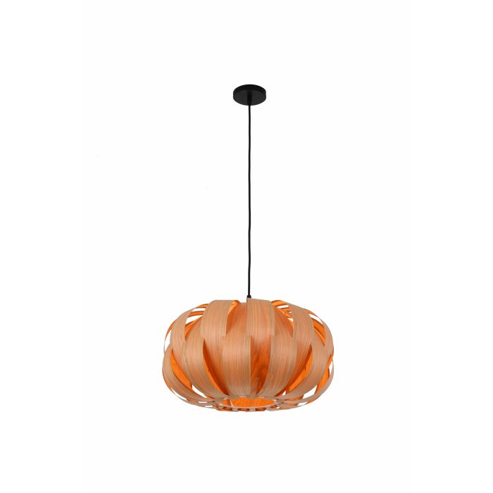 Hanglamp Hout Rond Houtkleur 45 cm - Madera Almez