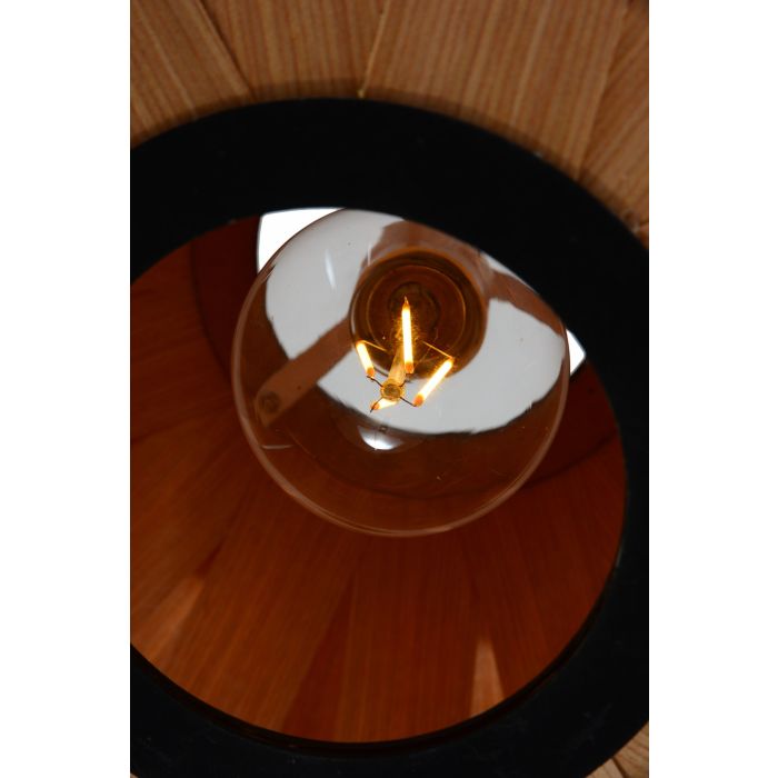 Hanglamp Hout Rond Houtkleur 40 cm - Madera Algarrobo