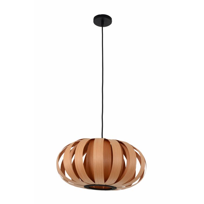 Hanglamp Hout Rond Houtkleur 40 cm - Madera Algarrobo