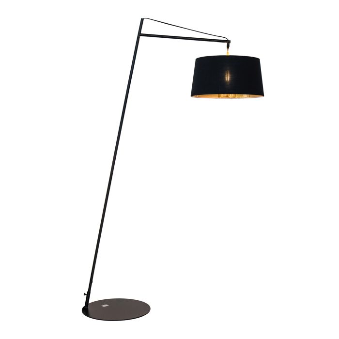 Staande lamp Modern Zwart met Kap H160 cm - Scaldare Vivaro