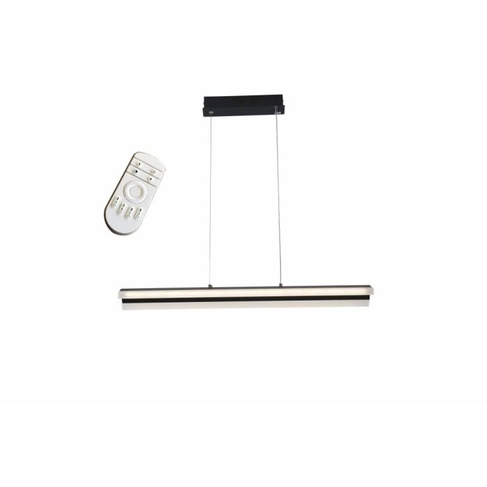 Dimbare LED Hanglamp Zwart 70 cm incl. afstandsbediening - Saniled Tukor