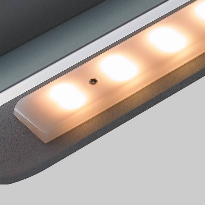 Wandlamp LED Modern Zilver 58 cm - Scaldare Abano