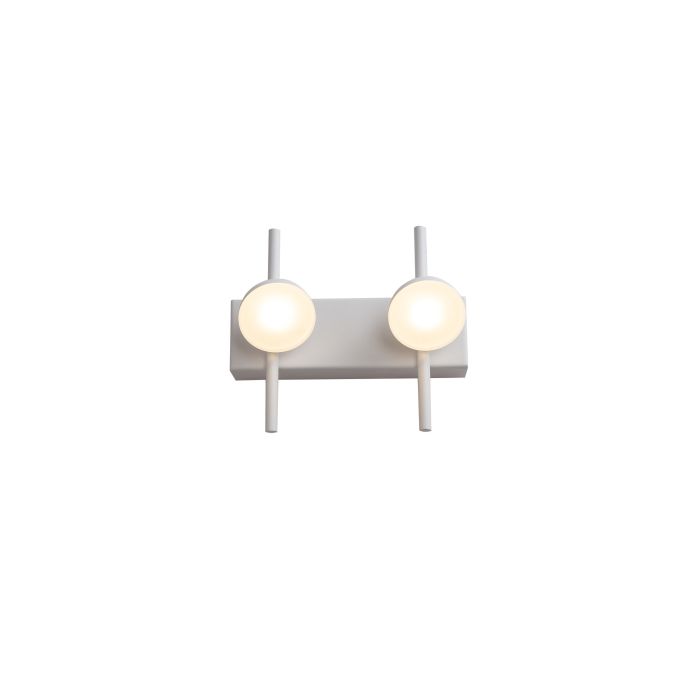 Wandlamp LED Modern Wit Rond 2 Lichtpunten - Scaldare Fagagna