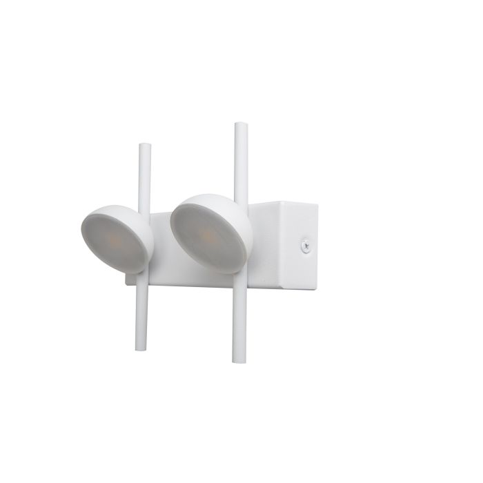 Wandlamp LED Modern Wit Rond 2 Lichtpunten - Scaldare Fagagna