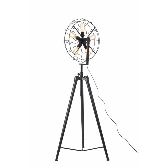 Staande Driepoot Lamp Industrieel Zwart  - Scaldare Umbra