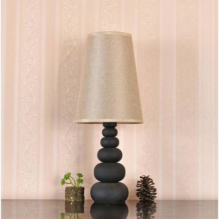 Tafellamp Modern Bruine Kap 52 cm - Valott Sinappi