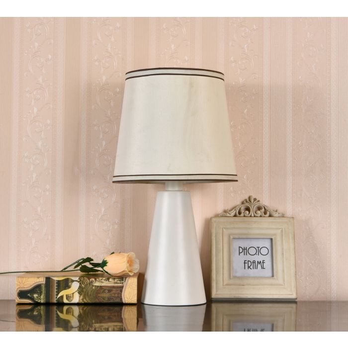 TafelLamp Modern Wit IJzer 41 cm  - Valott Papu