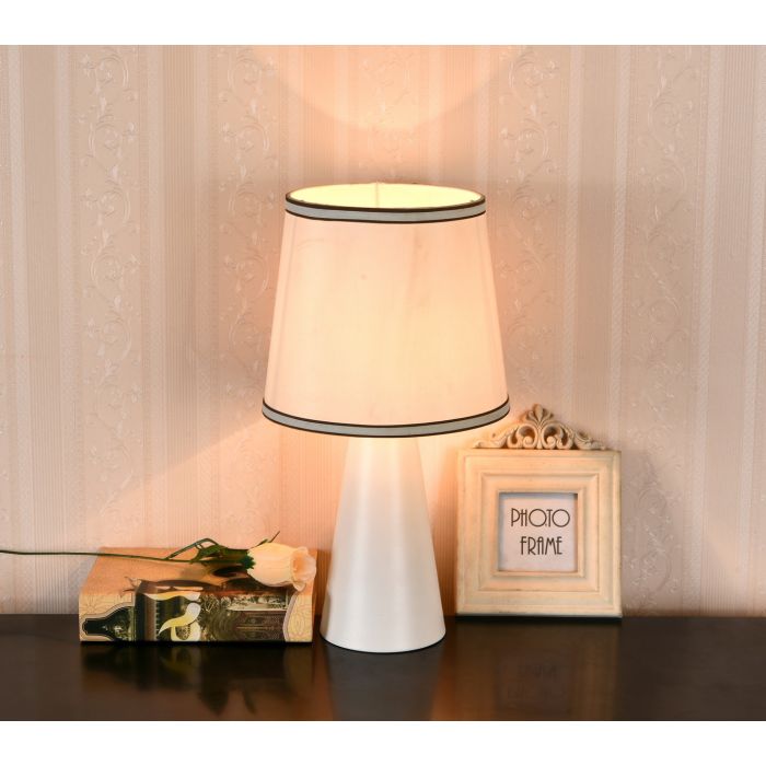 TafelLamp Modern Wit IJzer 41 cm  - Valott Papu