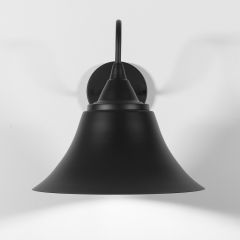 Zwarte Klok Wandlamp Valott Ampua