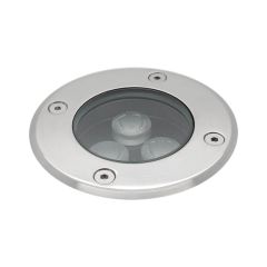 Grondspot LED Novara RVS rond 3W