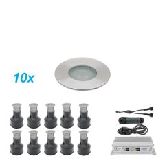 Grondspots Ori LED Set 10 stuks 1 Watt