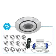 LED Inbouwspots Mura set 12