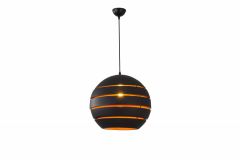 Hanglamp Rond Zwart Modern 28 cm - Scaldare Dalmine