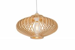 Hanglamp Hout Rond Houtkleur 40 cm - Madera Est - Copy