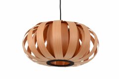 Hanglamp Hout Rond Houtkleur 40 cm - Madera Algarrobo