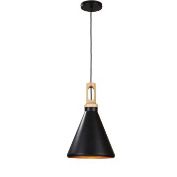 Hanglamp Zwart Alu met Gouden Binnenkant - Valott Timo