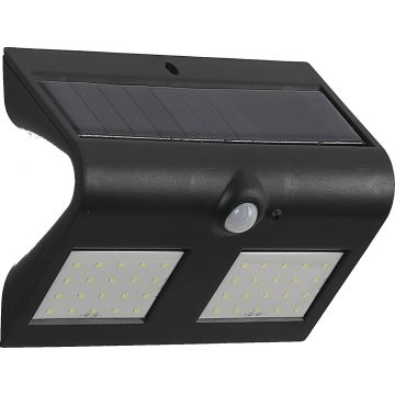 Wandlamp Solar LED Zwart Daglicht - Solar-Lights Cobalt