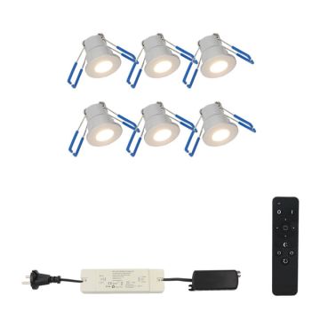 Overkapping inbouw ledspots Monno Set 6