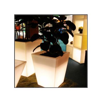 Oplaadbare Bloempot  55 cm LED RGB inclusief Afstandsbediening - Funnylights Taurus Tuinlamp