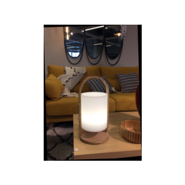Oplaadbare Lamp LED RGB hout design 37cm funnylight