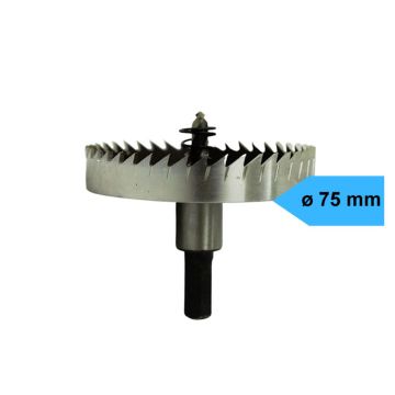Gatenzaag Ø 75 mm Bi-Metaal met adapter en centreerboor