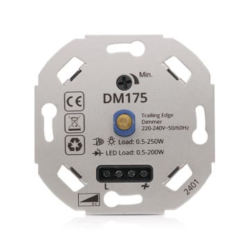 Led Dimmer 3-200W Universeel (Aangeraden Voor Lagere Wattages) - Dm175