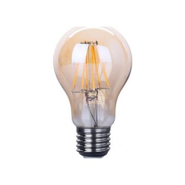 Crius LED Filament A60 E27 8W 827 Amber Dimbaar