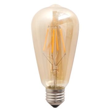 Crius LED Filament ST64 E27 6W 827 Amber Dimbaar