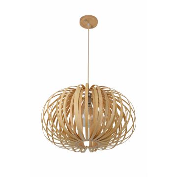 Hanglamp Hout Rond Houtkleur 53 cm - Madera Sabina