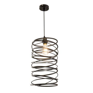 Hanglamp Industrieel Zwart Rond 25 cm - Scaldare Alesso