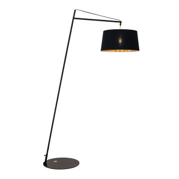 Staande lamp Modern Zwart met Kap H160 cm - Scaldare Vivaro