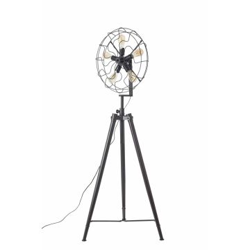 Staande Driepoot Lamp Industrieel Zwart  - Scaldare Umbra
