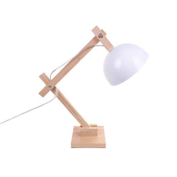 Witte Houten Tafellamp - Valott Palm