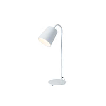 Tafellamp Design Wit met Metalen Kap - Scaldare Broni